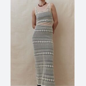 Hyde & Stone White Sigrid Lace Maxi Slip Dress Cover-Up Sleeveless Size XS New